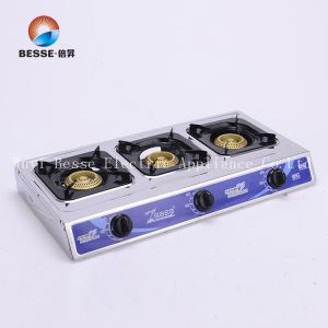 Stufi tat-Tisjir tal-Gass tal-Kċina Flat Flat Bi 3 Burners (ZG-3092A)
